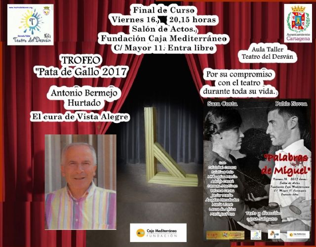 El Aula Taller Teatro del Desvan cierra el curso con Palabras de Miguel