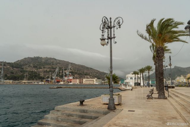 Aviso por fenómenos costeros y altas temperaturas este lunes en Cartagena