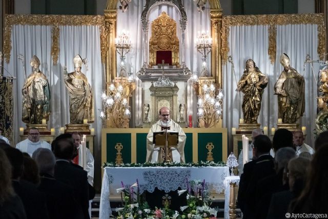 El Ayuntamiento de Cartagena renovó su voto a los Cuatro Santos en la festividad de la Virgen del Rosell