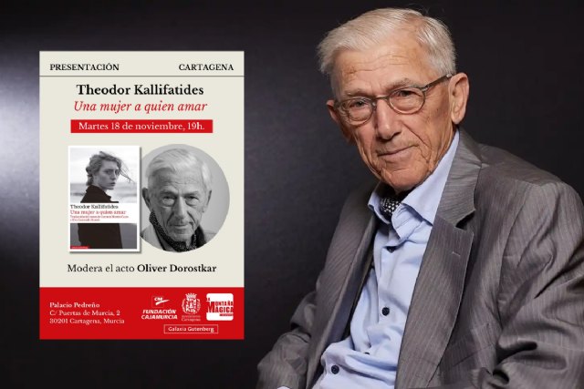 Theodor Kallifatides presentará en Cartagena su última novela 'Una mujer a quién amar'