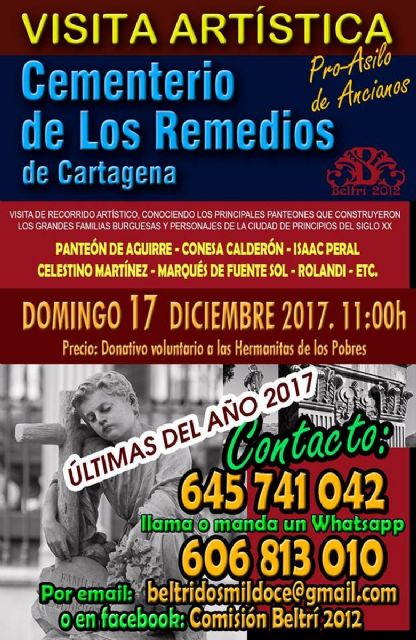 Visita guidada al Cementerio de Los Remedios a beneficio del Asilo de Ancianos