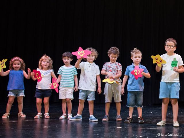 Educación pone sobre el escenario a los niños del primer turno de las ´Colonias Musicales´ y ´Ven a cantar y bailar´