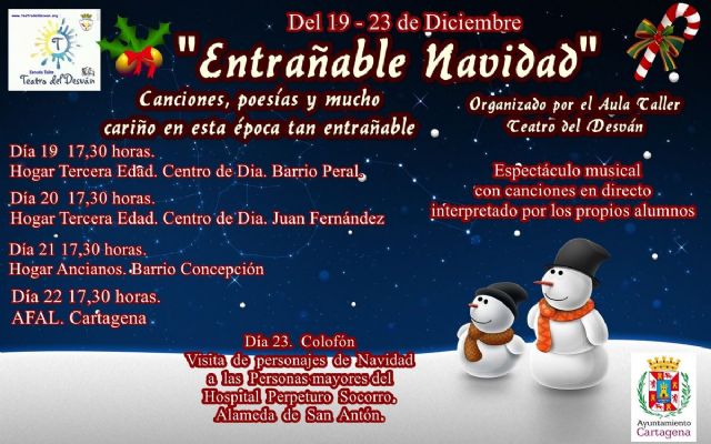 Teatro del Desvan ofrece a los mayores una Entrañable Navidad