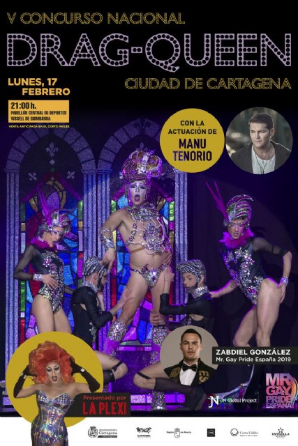 Todo listo para el V Concurso Nacional de Drag-Queen 'Ciudad de Cartagena' 2020