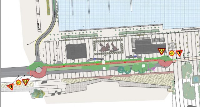 Corte de tráfico en dos carriles del Paseo Alfonso XII por obras de acometida a la red de saneamiento