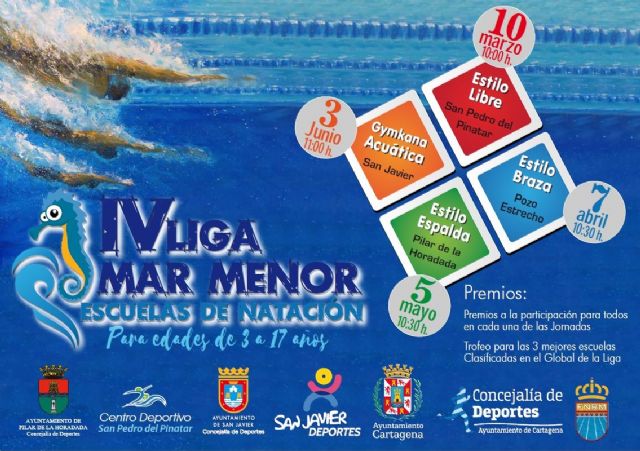 La piscina de Pozo Estrecho acogera una de las competiciones de la IV Liga Mar Menor de natacion
