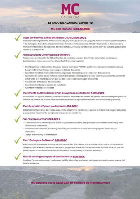 Los empresarios de la Comarca reclaman las medidas propuestas por MC que fueron rechazadas por el Gobierno