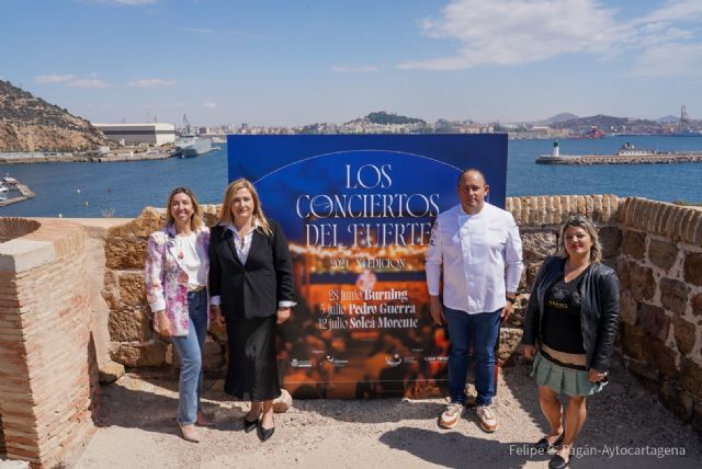 Los Conciertos del Fuerte desembarcan en la bahía de Cartagena con Burning, Pedro Guerra y Soleá Morente