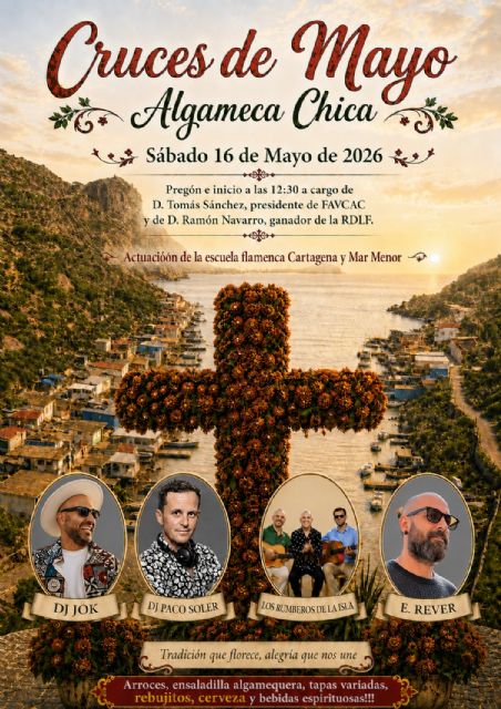 Cuatro artistas y una escuela flamenca actuarán este sábado en las Cruces de Mayo de La Algameca Chica