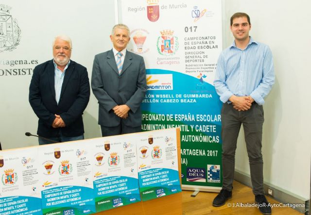 El Campeonato de España de Badminton Infantil y Cadete traera a Cartagena mas de 400 deportistas de toda España la proxima semana