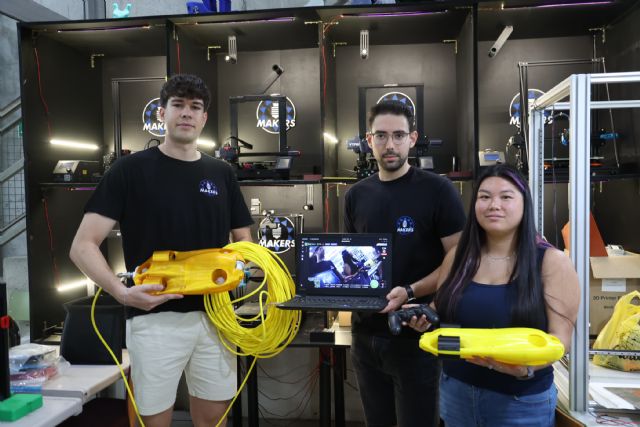 Estudiantes de UPCT Makers crean con fabricación aditiva un dron submarino de bajo coste