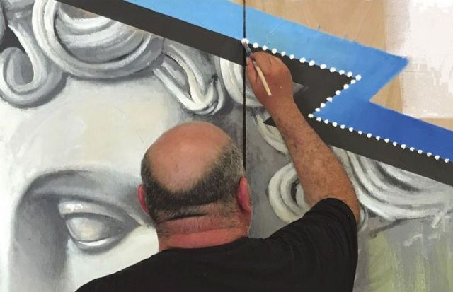 El Museo del Teatro Romano de Cartagena acoge la exposición temporal ´Eikon´, del artista cartagenero Kraser