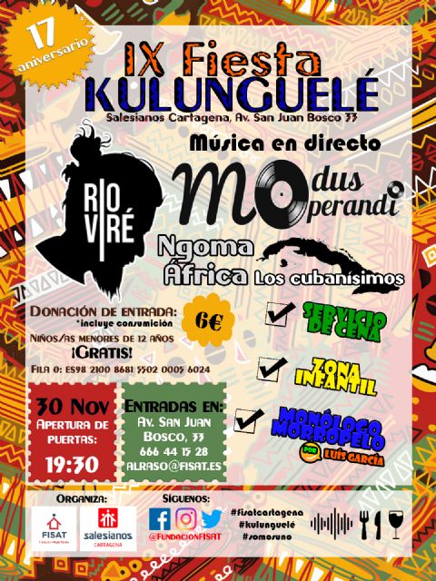 Todo preparado para la KULUNGUELÉ, la fiesta de la multiculturalidad en Cartagena