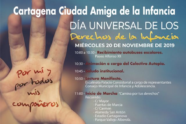 Cartagena celebra los derechos de la infancia con los más pequeños del municipio