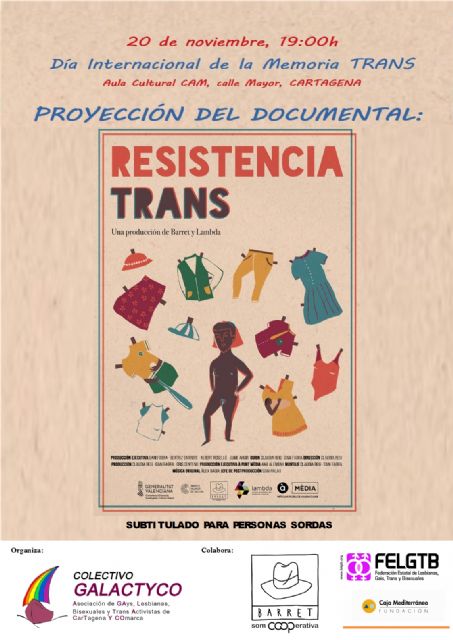 Proyección documental 'Resistencia Trans' en Cartagena