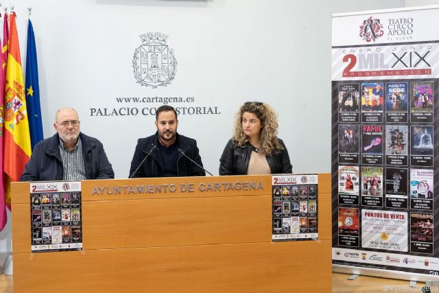 El Teatro Circo Apolo de El Algar programa música y espectáculos para toda la familia el primer semestre del año