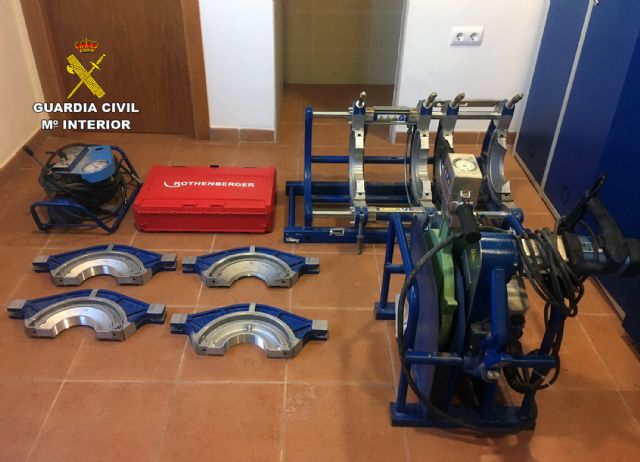 La Guardia Civil esclarece el robo en un almacén de fontanería de El Beal-Cartagena