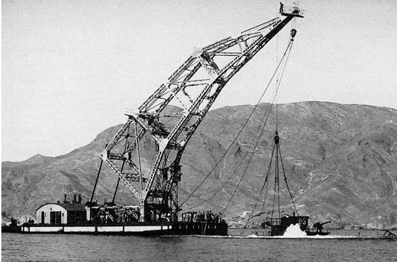 MC Cartagena promueve ante la CARM la declaración como BIC de la 'Grúa Sansón'