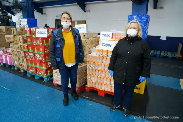COEC entrega 2.000 kilos de alimentos al dispositivo de emergencia