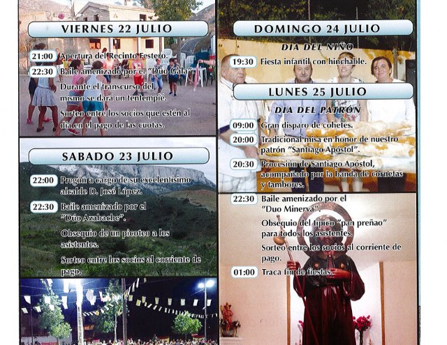 El Rincón de Sumiedo y El Cañar celebran sus fiestas patronales en honor a Santiago Apóstol