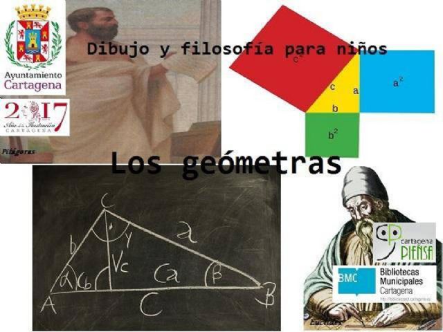 Geometria para niños a traves del taller infantil de Dibujo y Filosofia del Cartagena Piensa