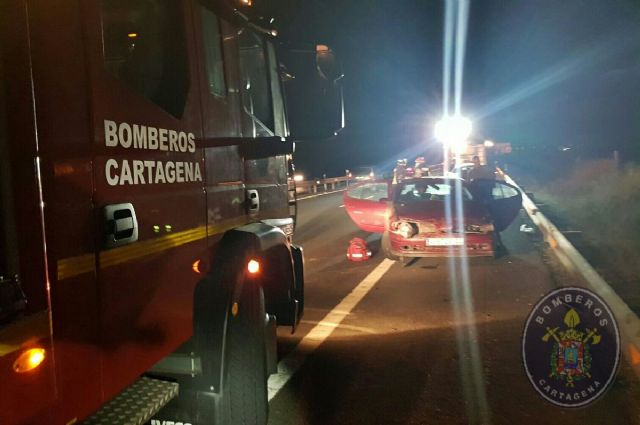 Alcance con una herida anoche en la A-30 a la altura de la salida de Los Barreros