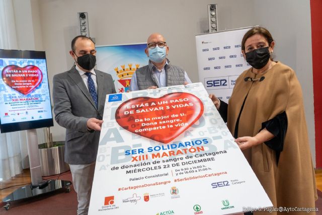 Cartagena celebra un nuevo maratón de donación de sangre el próximo 22 de diciembre