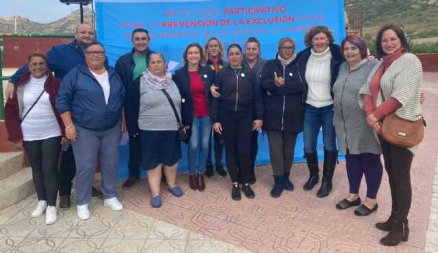 El PSOE de Cartagena acompaña a los vecinos y entidades de Lo Campano en su apuesta por visualizar las necesidades del barrio