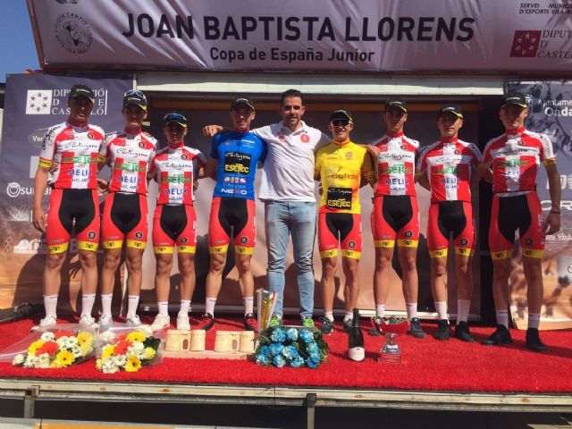 El equipo Cartagena - Esetec, del Club Ciclista Cartagena, primer lider de la Copa de España junior 