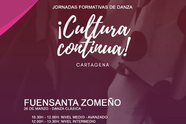 Cultura Continua programa unas jornadas formativas de danza para el 26 de marzo y 2 abril