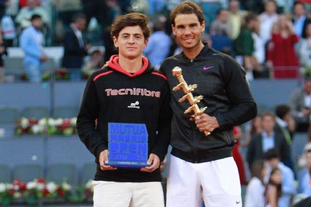 El alcalde recibe el miercoles a Jaime Caldes  Galisteo, ganador del Master Sub 16 del Mutua Madrid Open