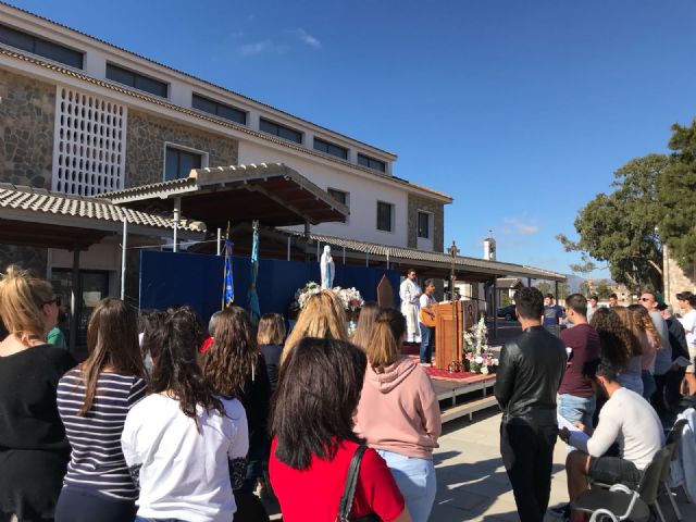 El Campus de la UCAM en Cartagena, centro de peregrinación con motivo de la visita de la Virgen de Lourdes