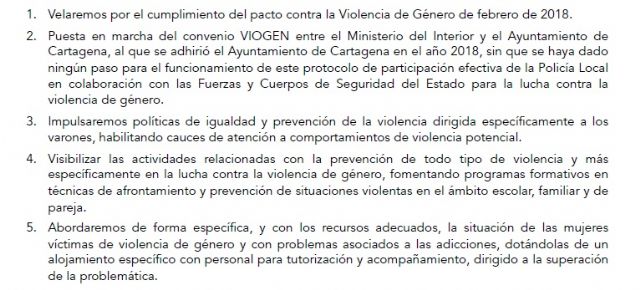 MC corregirá con su Programa de Gobierno 'las lagunas de Castejón en la lucha contra la violencia de género'