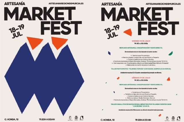 Festival de artesanía con talleres y venta de productos este viernes y sábado en la calle Honda de Cartagena