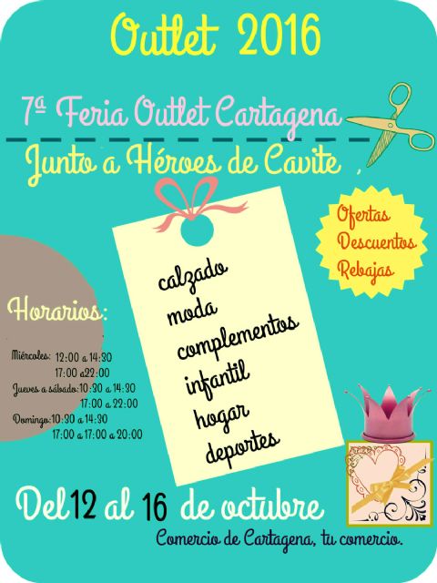 La VII Feria Outlet de Cartagena abre sus puertas de nuevo este octubre en el Puerto