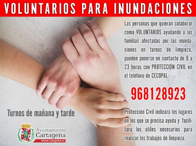 Se desplazan los primeros voluntarios de limpieza a las zonas más afectadas