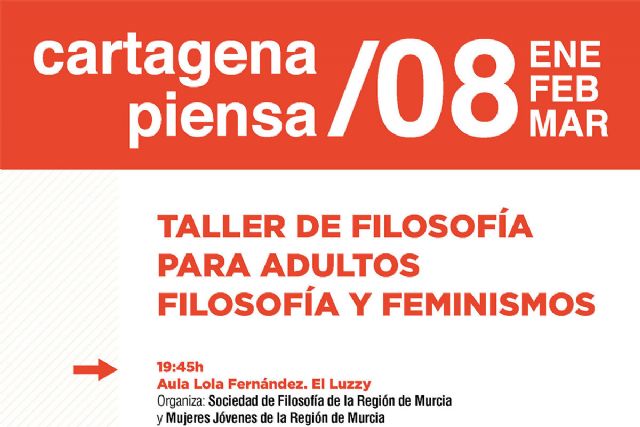 Vuelven los talleres de filosofía para adultos en Cartagena Piensa