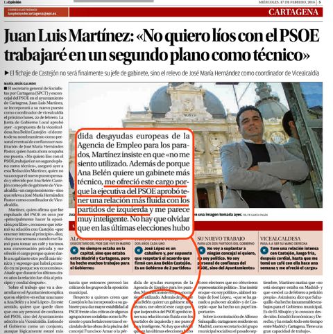 El nuevo asesor de Castejón admite que su contrato tiene motivos políticos