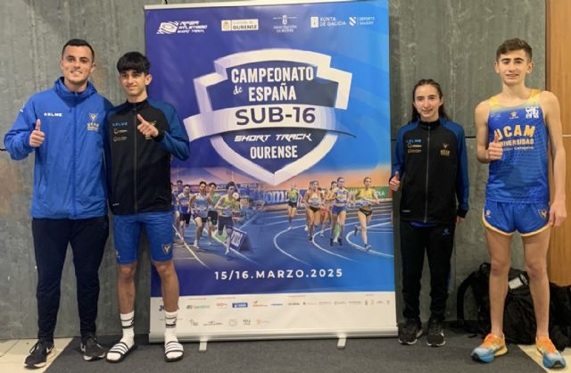 Gran actuación del UCAM Cartagena en el Campeonato de España de Short Track Sub-16 en Ourense