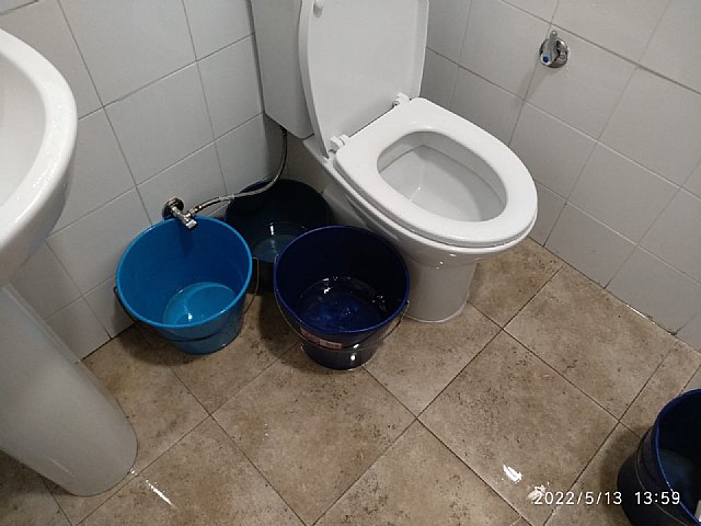 CCOO denuncia que el Juzgado de lo Social n° 2 de Cartagena vuelve a sufrir otro episodio de filtraciones y 'goteras'