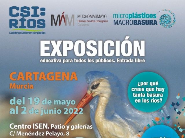 Exposición 'microplásticos, MACROBASURA' en Mucho Más Mayo