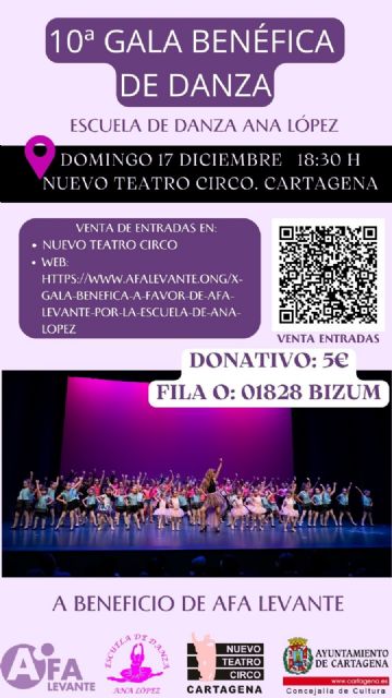 Gala de la Escuela de Danza Ana López: Celebrando 10 años de pasión y solidaridad a favor de AFA Levante