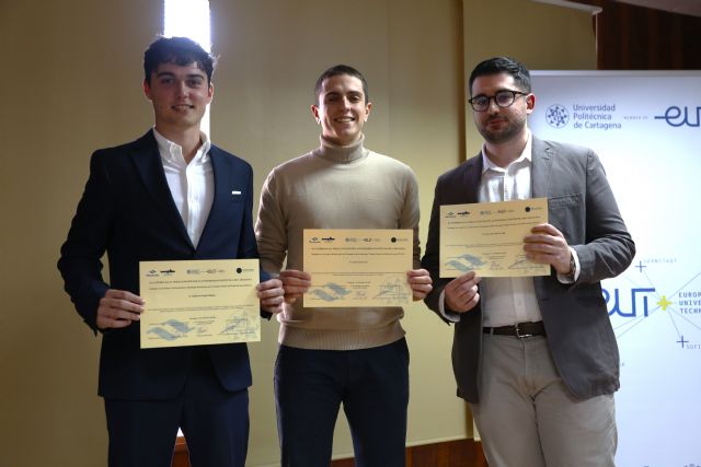 Navantia premia a tres estudiantes de la UPCT por diseñar sumergibles y sistemas de detección sonar