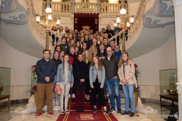 Cartagena recibe a estudiantes noruegos de intercambio con el IES Jimenez de la Espada