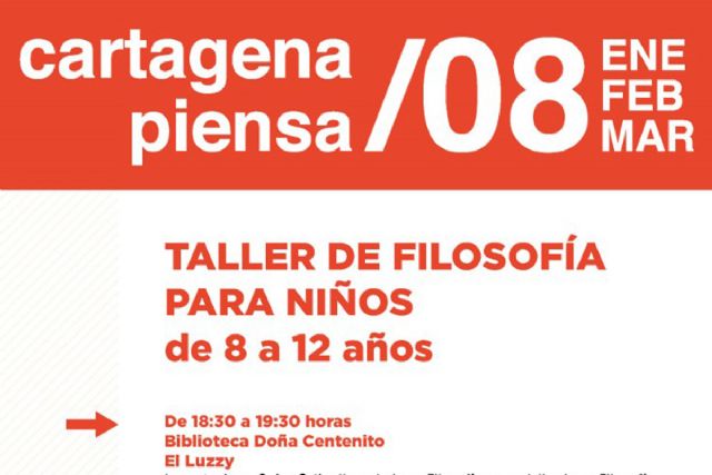 Filosofía para los más pequeños en las bibliotecas municipales con Cartagena Piensa este trimestre