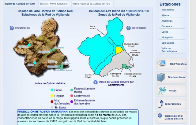 Desactivados los niveles de actuación por contaminación en Cartagena