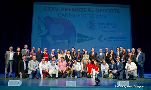 Cartagena reconoce a sus deportistas y entidades deportivas en la gala de entrega de los XXXV Premios al Deporte