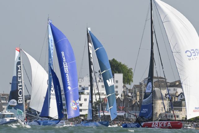 La flota de The Ocean Race Europe, camino a Cartagena tras su salida desde Portsmouth