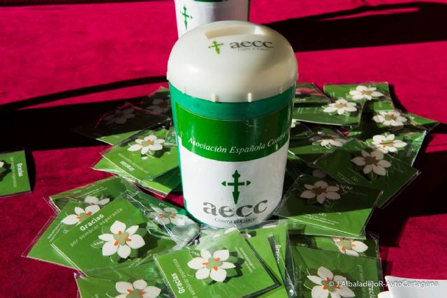 El Ayuntamiento colabora con la cuestacion de la Asociacion Española contra el Cancer con una mesa petitoria