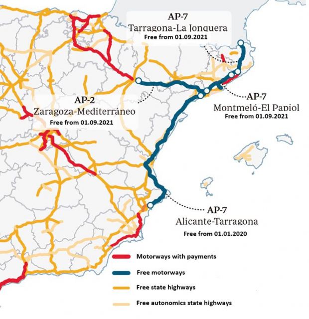 MC vuelve a exigir la eliminación de los peajes de Alicante y Vera